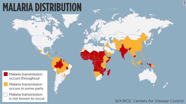 Malaria Distribution Across Globe 